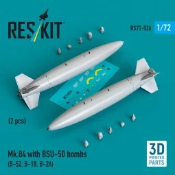 Mk.84 with BSU-50 bombs (2 pcs) (B-52, B-1B, B-2A) (3D Printed), 1/...