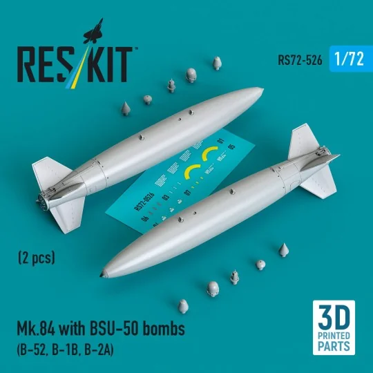 Mk.84 with BSU-50 bombs (2 pcs) (B-52, B-1B, B-2A) (3D Printed), 1/...