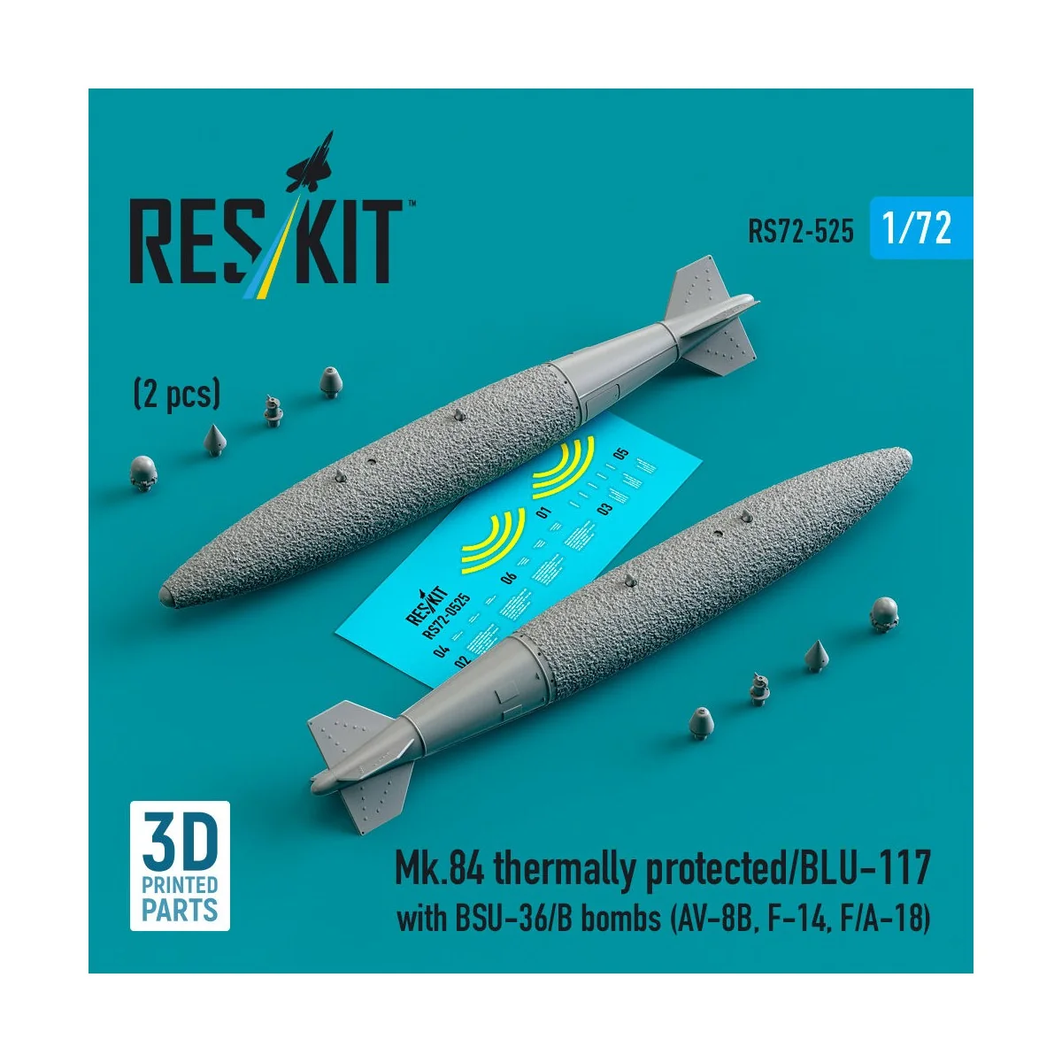 Mk.84 thermally protected/BLU-117 with BSU-36/B bombs (2 pcs) (AV-8...