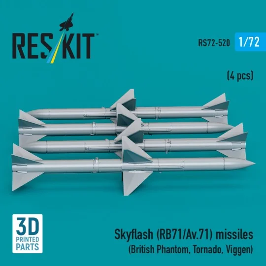 Skyflash (RB71/Av.71) missiles (4 pcs) (British Phantom, Tornado, V... Skyflash (RB71/Av.71) missiles (4 pcs) (British Phantom, Tornado, V...