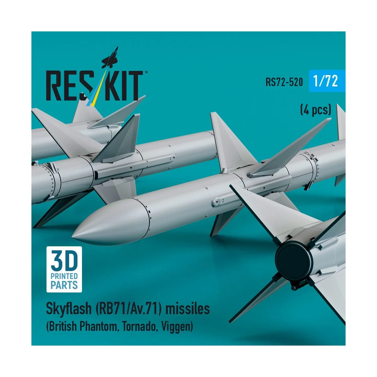 Skyflash (RB71/Av.71) missiles (4 pcs) (British Phantom, Tornado, V...