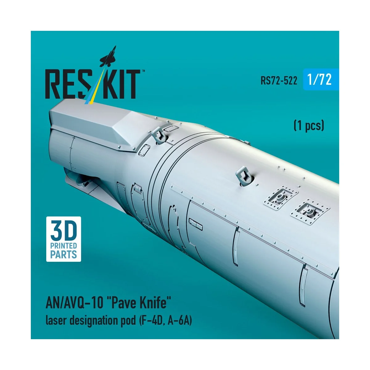 AN/AVQ-10 Pave Knife laser designation pod (1 pcs) (F-4D, A-6A) (3D... AN/AVQ-10 Pave Knife laser designation pod (1 pcs) (F-4D, A-6A) (3D...