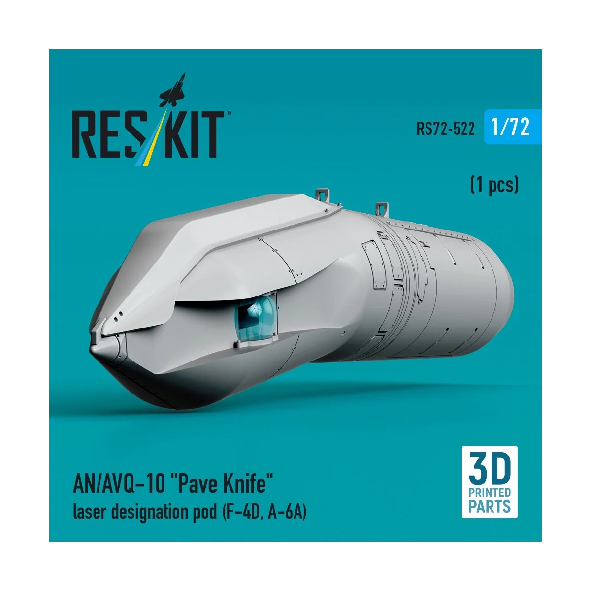 AN/AVQ-10 Pave Knife laser designation pod (1 pcs) (F-4D, A-6A) (3D...