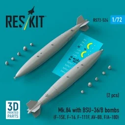Mk.84 with BSU-36/B bombs (2 pcs) (F-15E, F-16, F-111F, AV-8B, F/A-...