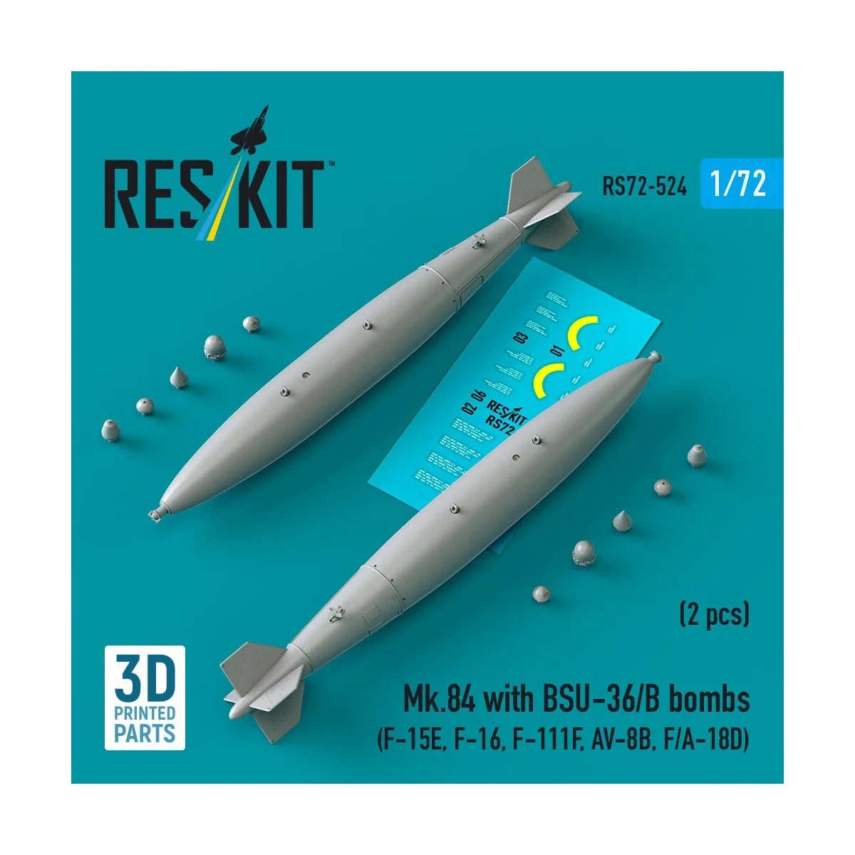 Mk.84 with BSU-36/B bombs (2 pcs) (F-15E, F-16, F-111F, AV-8B, F/A-...