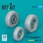 A-10 Thunderbolt II (weighted) wheels set (3D Printed), 1/72 - ResK...