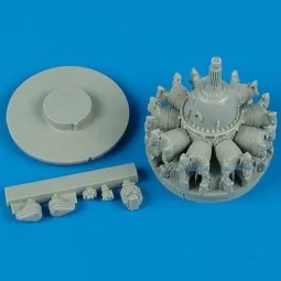 F4U-1D Corsair Engine für Hasegawa Bausatz - Quickboost QB32 036