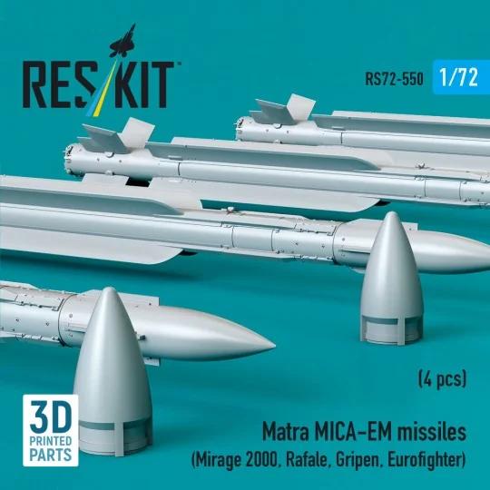 Matra MICA-EM missiles (4 pcs) (Mirage 2000, Rafale, Gripen, Eurofi...