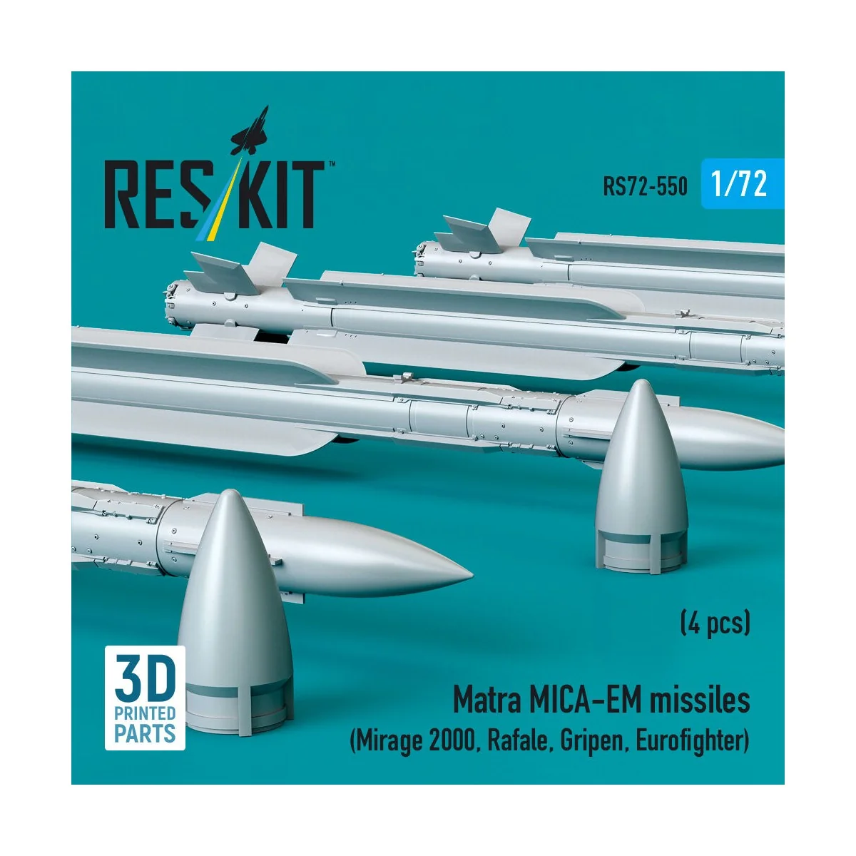 Matra MICA-EM missiles (4 pcs) (Mirage 2000, Rafale, Gripen, Eurofi...