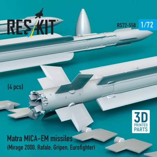 Matra MICA-EM missiles (4 pcs) (Mirage 2000, Rafale, Gripen, Eurofi...