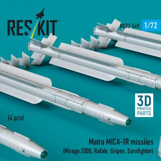 Matra MICA-IR missiles (4 pcs) (Mirage 2000, Rafale, Gripen, Eurofi... Matra MICA-IR missiles (4 pcs) (Mirage 2000, Rafale, Gripen, Eurofi...