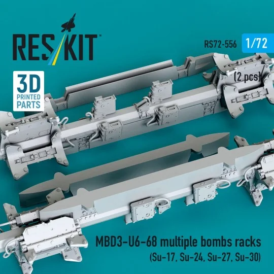 MBD3-U6-68 multiple bombs racks (2 pcs) (Su-17, Su-24, Su-27, Su-30... MBD3-U6-68 multiple bombs racks (2 pcs) (Su-17, Su-24, Su-27, Su-30...