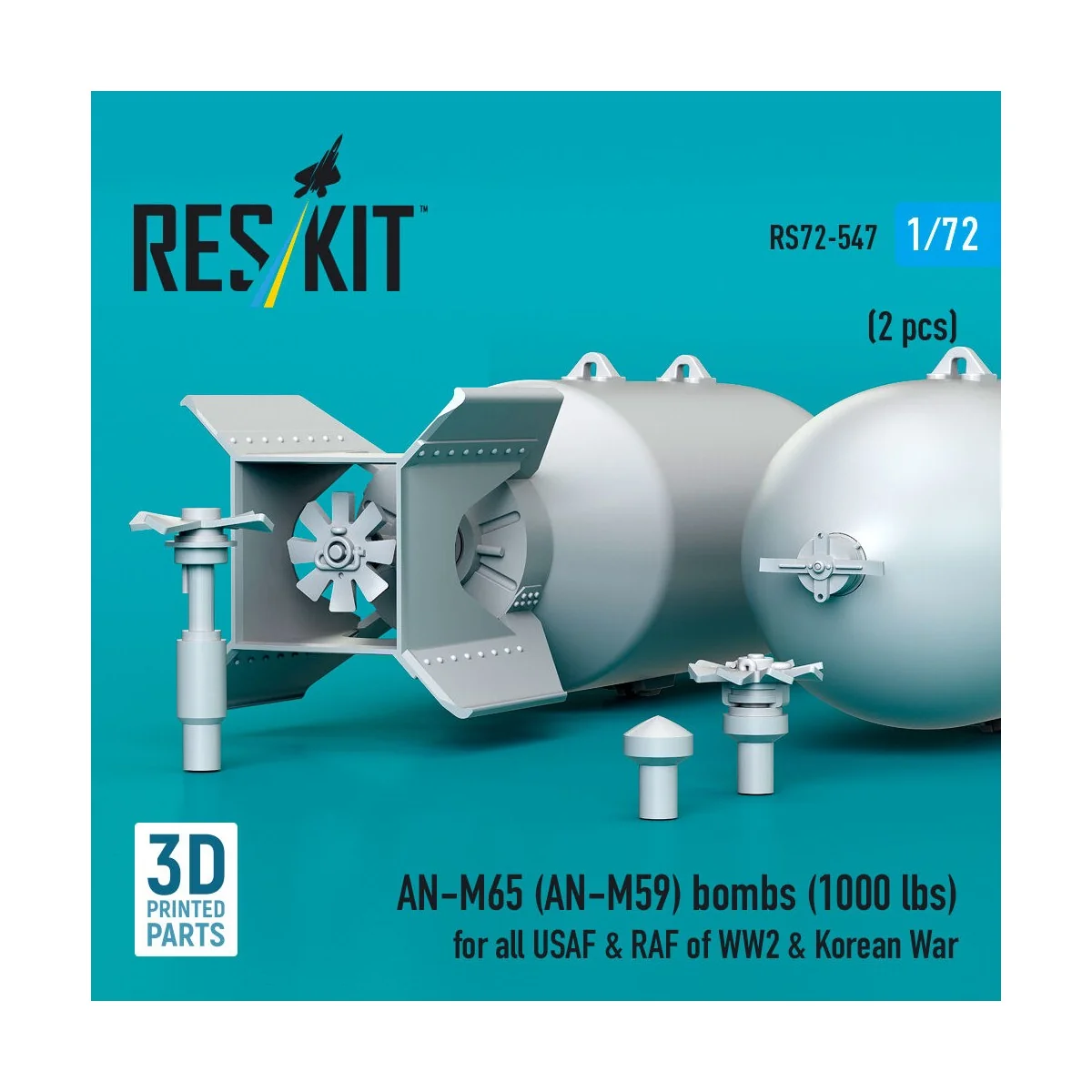 AN-M65 (AN-M59) bombs (1000 lbs) for all USAF & RAF of WW2 & Korean...