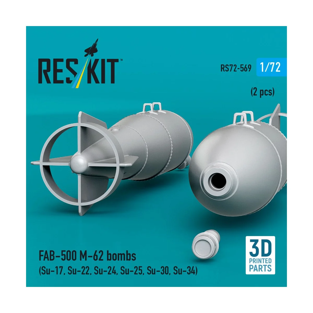 FAB-500 M-62 bombs (2 pcs) (Su-17, Su-22, Su-24, Su-25, Su-30, Su-3...