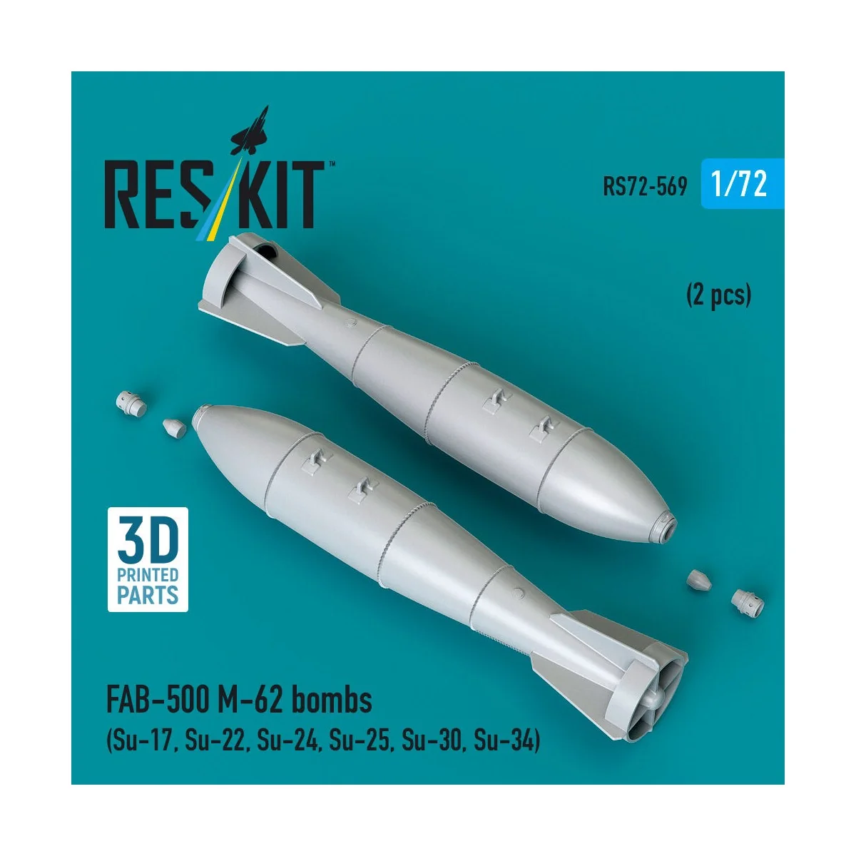 FAB-500 M-62 bombs (2 pcs) (Su-17, Su-22, Su-24, Su-25, Su-30, Su-3...