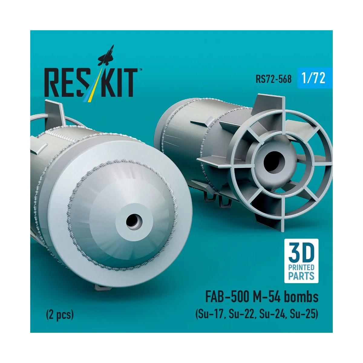 FAB-500 M-54 bombs (2 pcs) (Su-17, Su-22, Su-24, Su-25) (3D Printed... FAB-500 M-54 bombs (2 pcs) (Su-17, Su-22, Su-24, Su-25) (3D Printed...