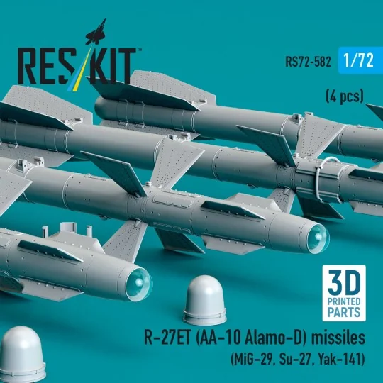 R-27ET (AA-10 Alamo-D) missiles (4 pcs) (MiG-29, Su-27, Yak-141) (3...