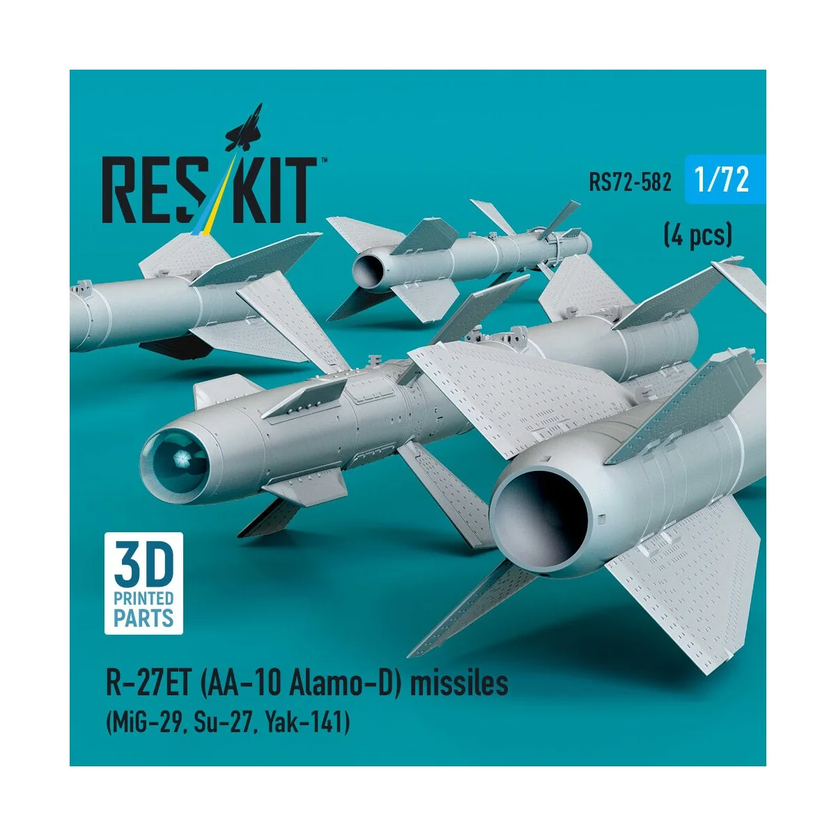 R-27ET (AA-10 Alamo-D) missiles (4 pcs) (MiG-29, Su-27, Yak-141) (3...