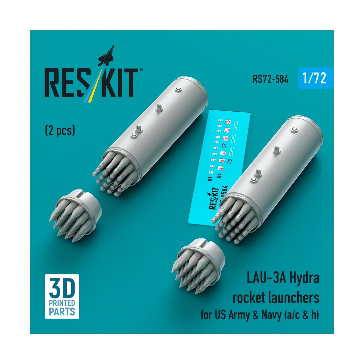 LAU-3A Hydra rocket launchers for US Army & Navy (a/c & h) (2pcs) (... LAU-3A Hydra rocket launchers for US Army & Navy (a/c & h) (2pcs) (...