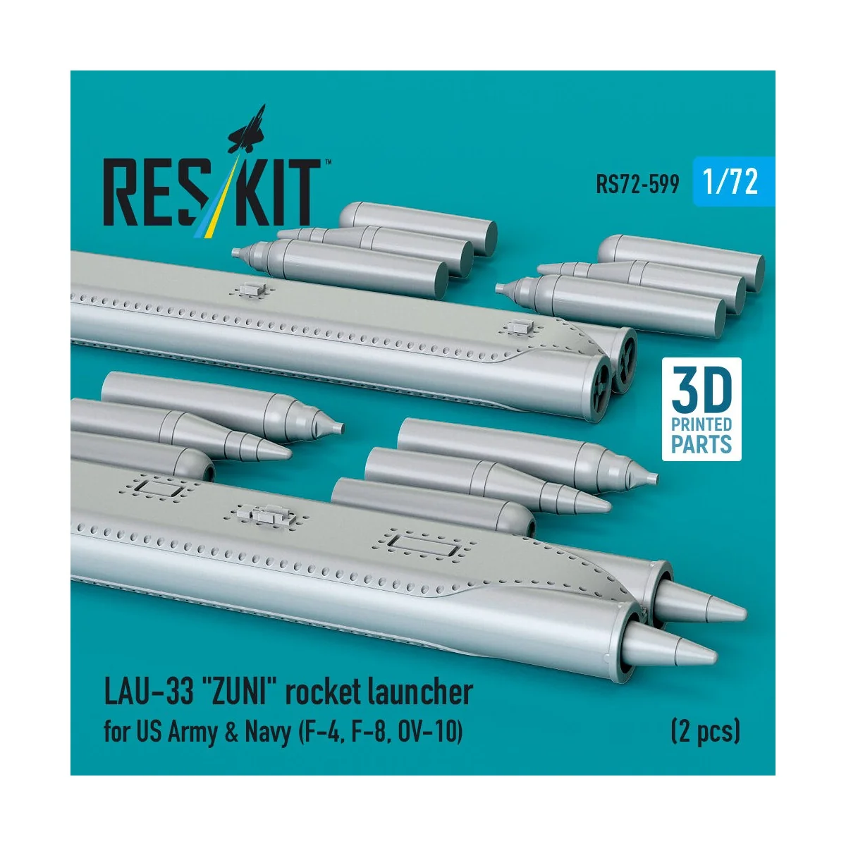 LAU-33 ZUNI rocket launcher for US Army & Navy (2 pcs) (F-4, F-8, O...