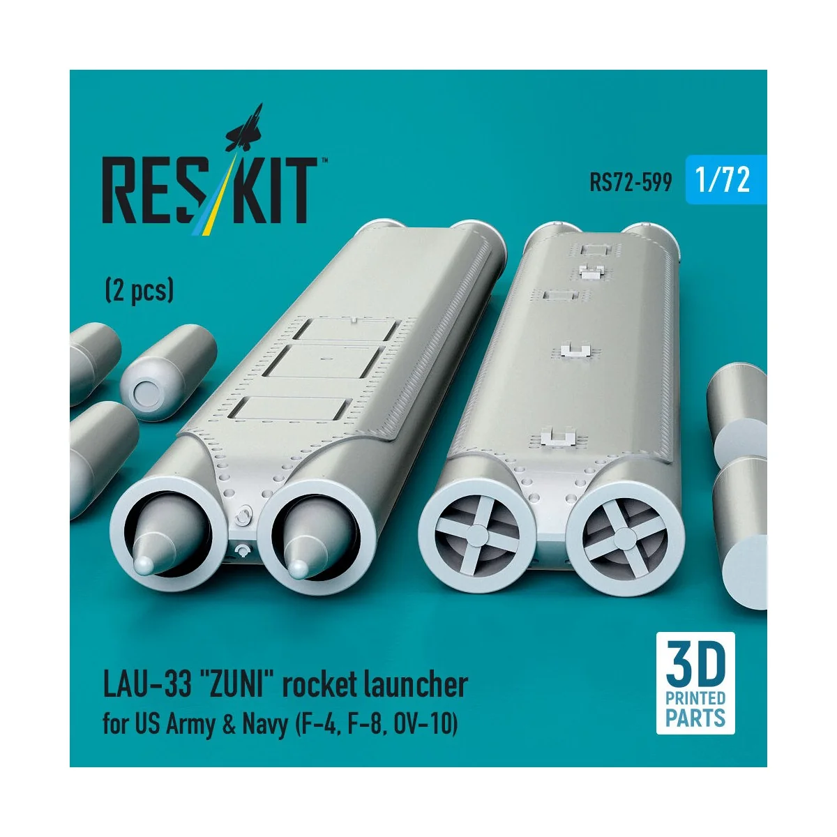 LAU-33 ZUNI rocket launcher for US Army & Navy (2 pcs) (F-4, F-8, O...