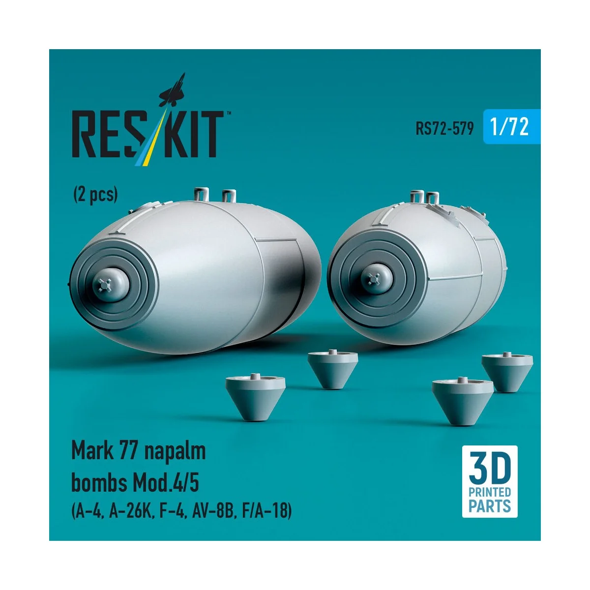 Mark 77 napalm bombs Mod.4/5 (2pcs) (A-4, A-26K, F-4, AV-8B, F/A-18... Mark 77 napalm bombs Mod.4/5 (2pcs) (A-4, A-26K, F-4, AV-8B, F/A-18...