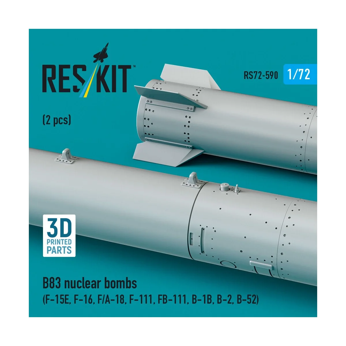 B83 nuclear bombs (2 pcs) (F-15E, F-16, F/A-18, F-111, FB-111, B-1B...