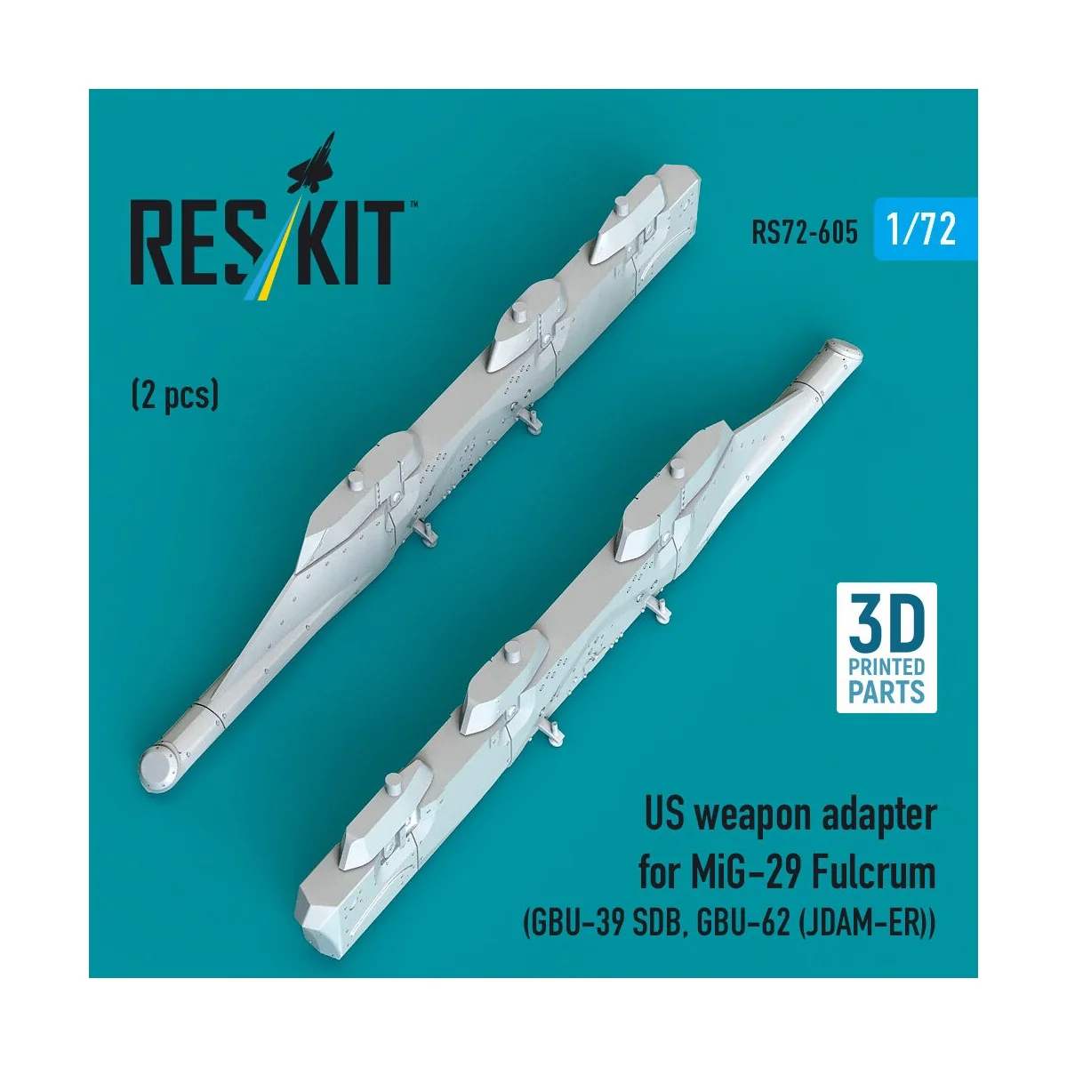 US weapon adapter for MiG-29 Fulcrum (2 pcs) (GBU-39 SDB, GBU-62 (J... US weapon adapter for MiG-29 Fulcrum (2 pcs) (GBU-39 SDB, GBU-62 (J...