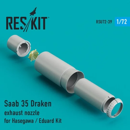 Saab 35 Draken exhaust nozzle for Hasegawa/Revell kits - ResKit Mod...