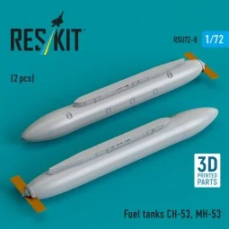 Fuel tanks ??-53 (2 pcs) (3D Printed) - ResKit Models RSU72-0008