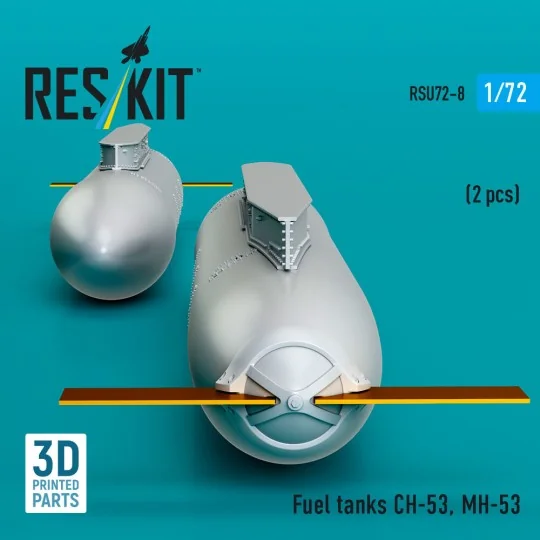 Fuel tanks ??-53 (2 pcs) (3D Printed), 1/72 - ResKit Models RSU72-0008