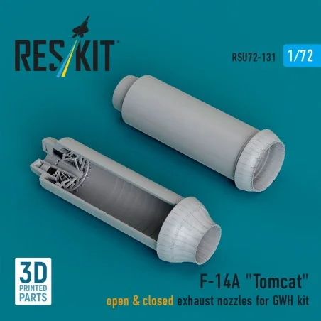 F-14A Tomcat open & closed exhaust nozzles for GWH kit (3D Printed)...