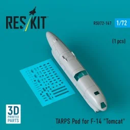 TARPS pod for F-14 Tomcat (1 pcs) (3D Printed), 1/72 - ResKit Model...