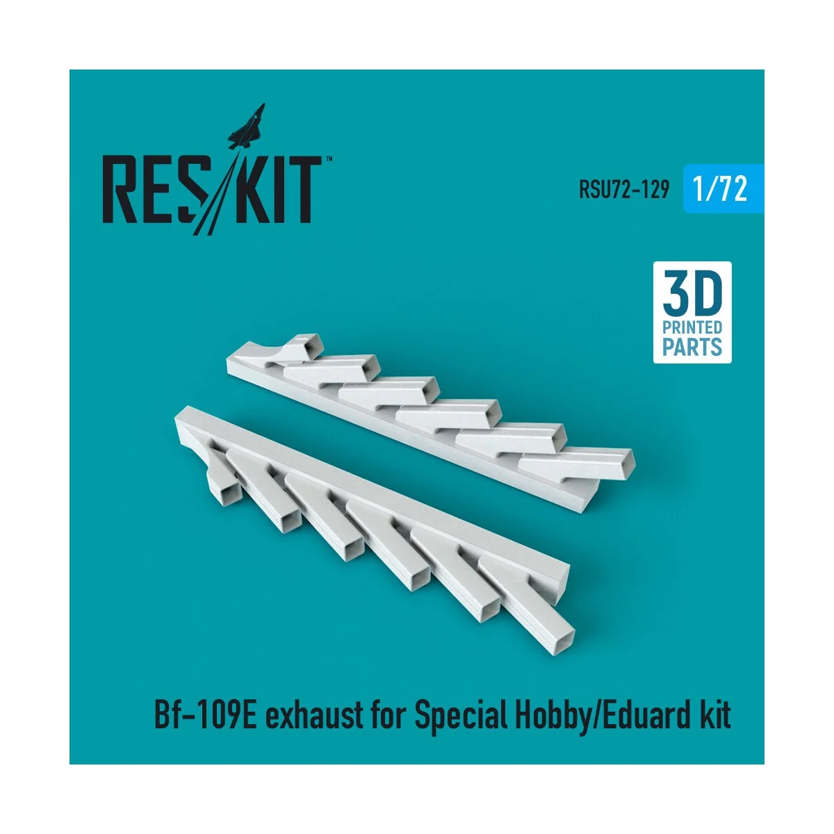 Bf-109E exhaust for Special Hobby/Eduard kit (3D Printed) - ResKit ...