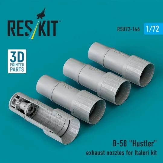 B-58 Hustler exhaust nozzles for Italeri kit (3D Printed), 1/72 - R...