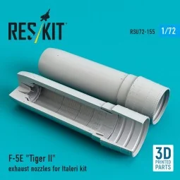 F-5E Tiger II exhaust nozzles for Italeri kit (3D Printed), 1/72 - ...