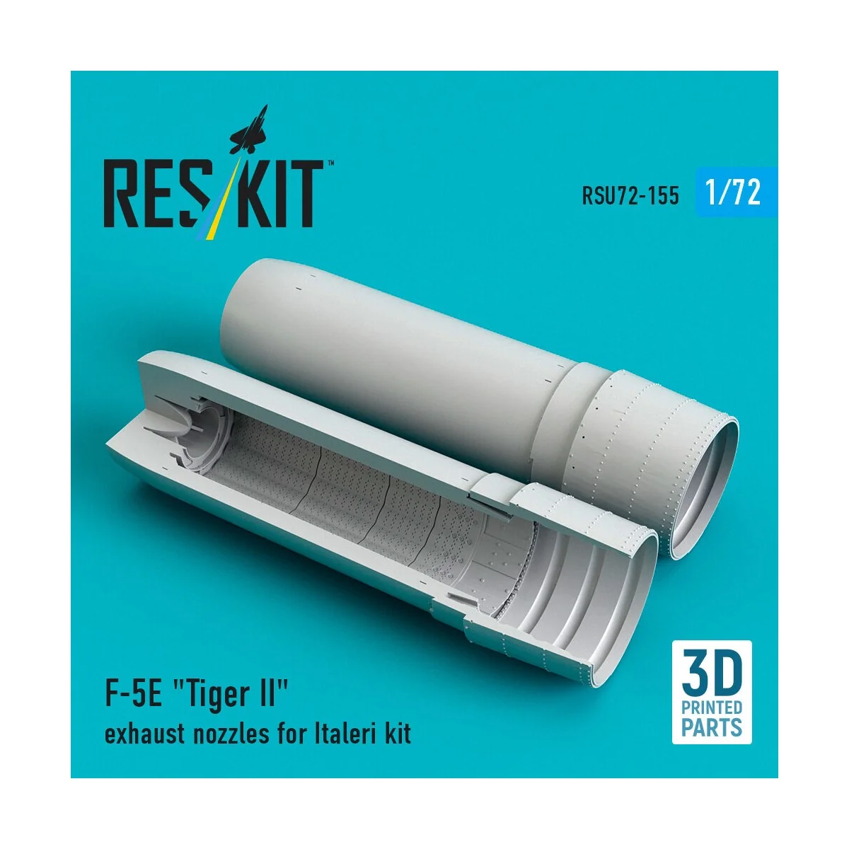 F-5E Tiger II exhaust nozzles for Italeri kit (3D Printed) - ResKit...