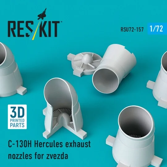 C-130H Hercules exhaust nozzles for Zvezda kit (3D Printed), 1/72 -...
