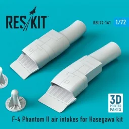 F-4 Phantom II air intakes for Hasegawa kit (3D Printed), 1/72 - Re...