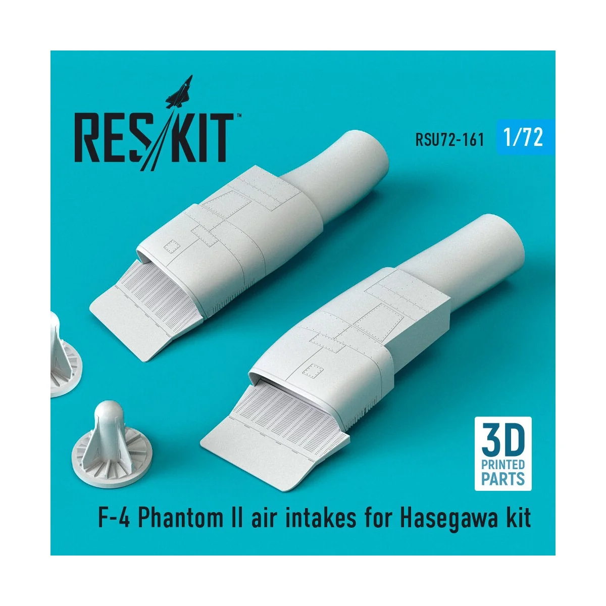 F-4 Phantom II air intakes for Hasegawa kit (3D Printed), 1/72 - Re... F-4 Phantom II air intakes for Hasegawa kit (3D Printed), 1/72 - Re...