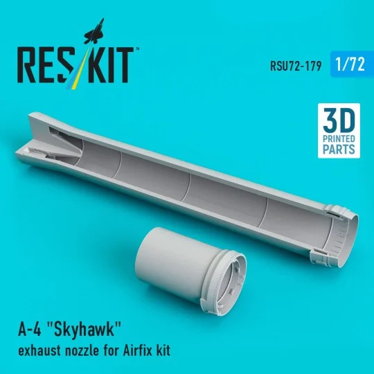 A-4 Skyhawk exhaust nozzle for Airfix kit (3D Printed) - ResKit Mod...