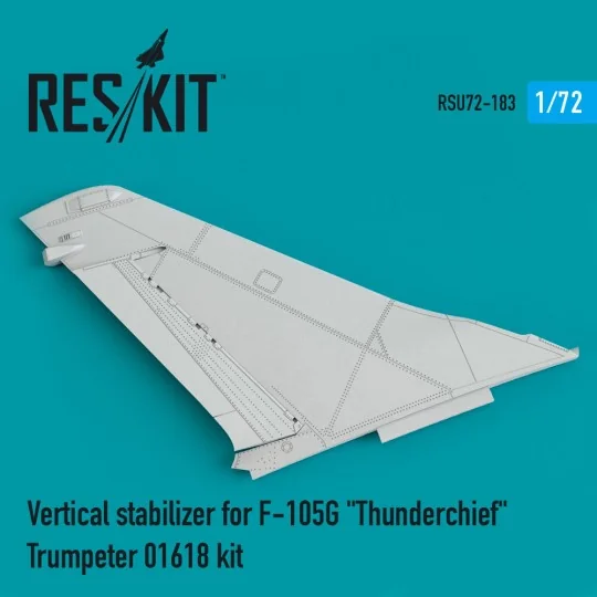 Vertical stabilizer for F-105G Thunderchief Trumpeter 01618 kit, 1/...