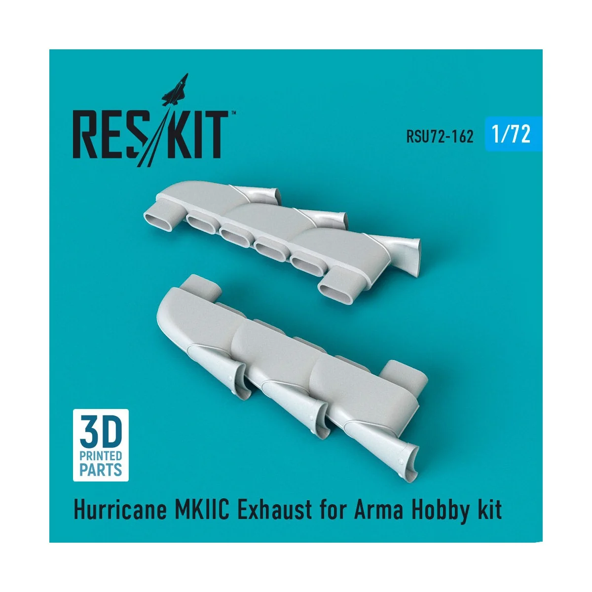 Hurricane MKIIC exhaust for Arma Hobby kit, 1/72 - ResKit Models RS... Hurricane MKIIC exhaust for Arma Hobby kit, 1/72 - ResKit Models RS...