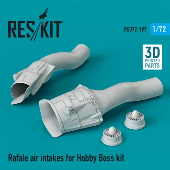 Rafale air intakes for Hobby Boss kit (3D Printed), 1/72 - ResKit M... Rafale air intakes for Hobby Boss kit (3D Printed), 1/72 - ResKit M...