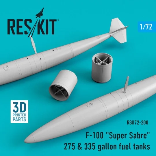 F-100 Super Sabre 275 & 335 gallon fuel tanks - ResKit Models RSU72...