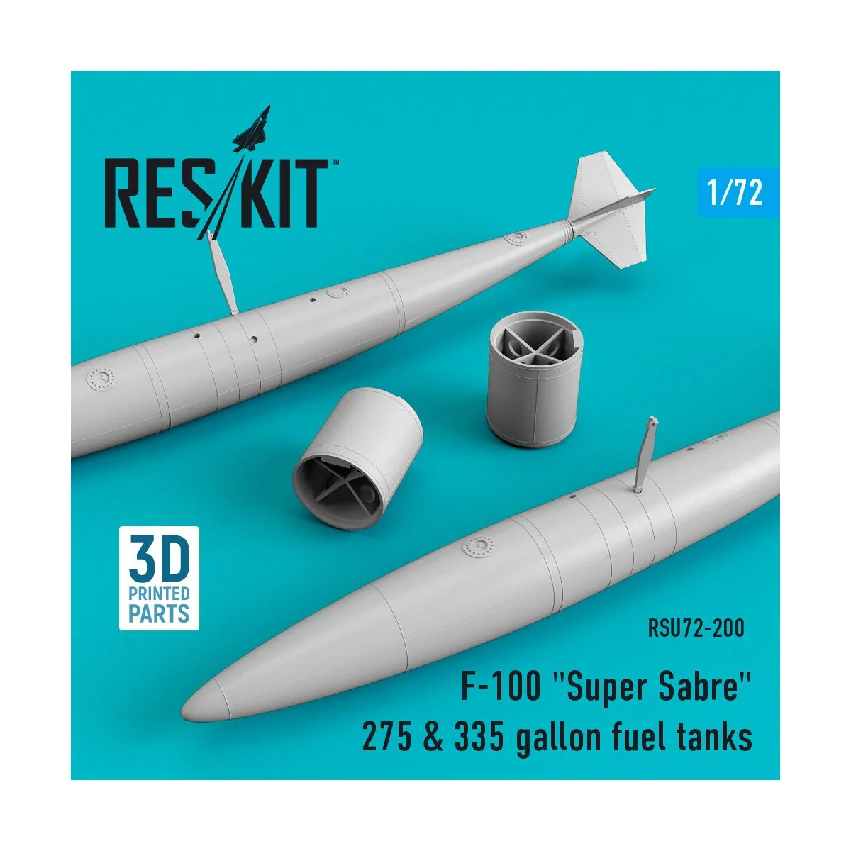 F-100 Super Sabre 275 & 335 gallon fuel tanks - ResKit Models RSU72...