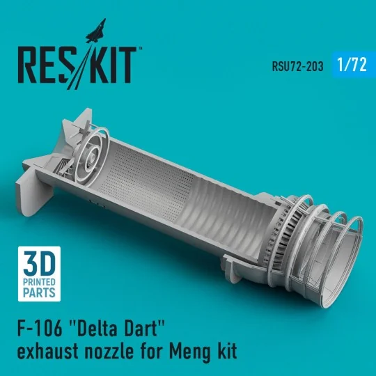 F-106 Delta Dart exhaust nozzle for Meng kit (3D Printed) - ResKit ...