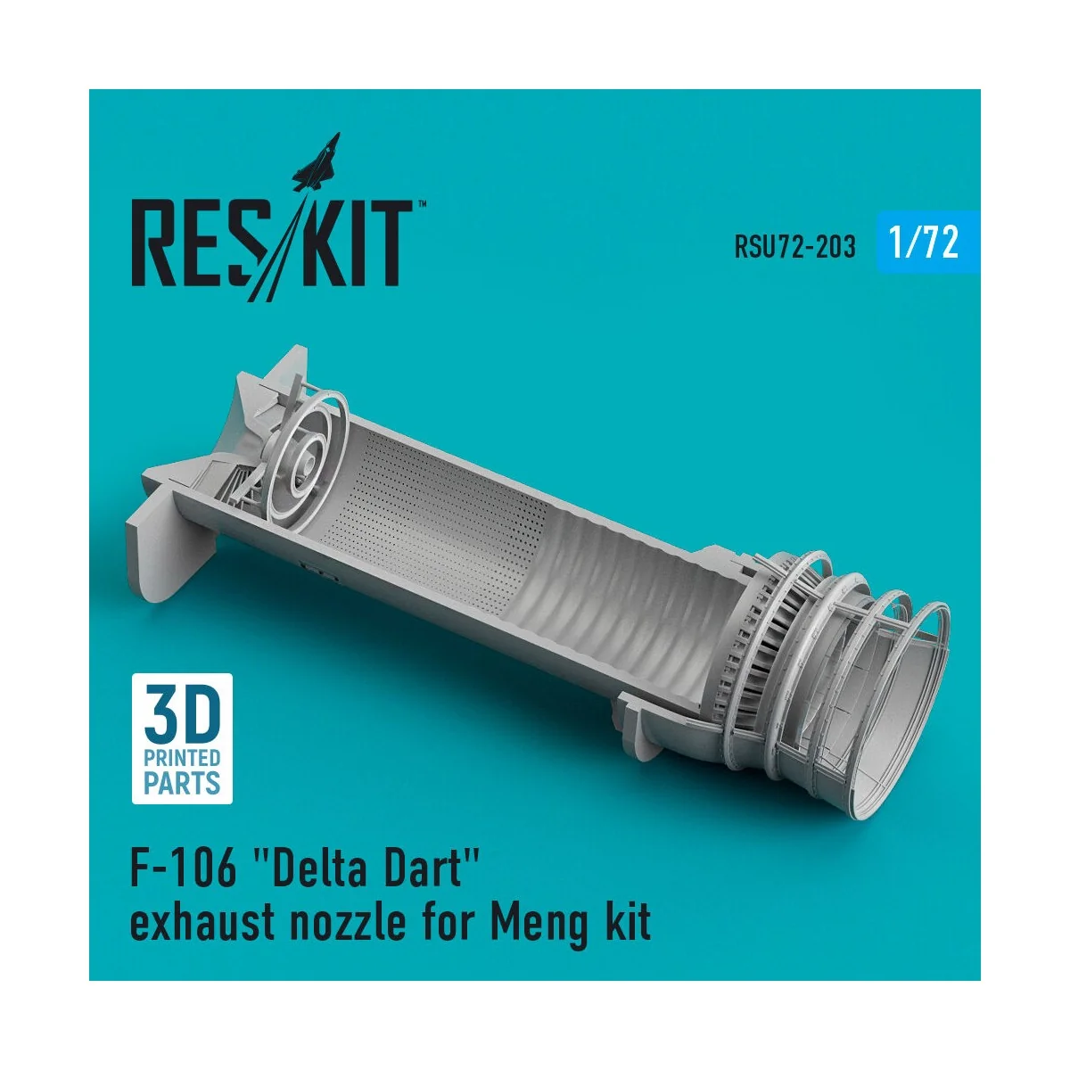 F-106 Delta Dart exhaust nozzle for Meng kit (3D Printed), 1/72 - R... F-106 Delta Dart exhaust nozzle for Meng kit (3D Printed), 1/72 - R...