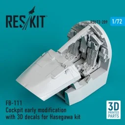 FB-111 Cockpit early modification with 3D decals for Hasegawa kit (...