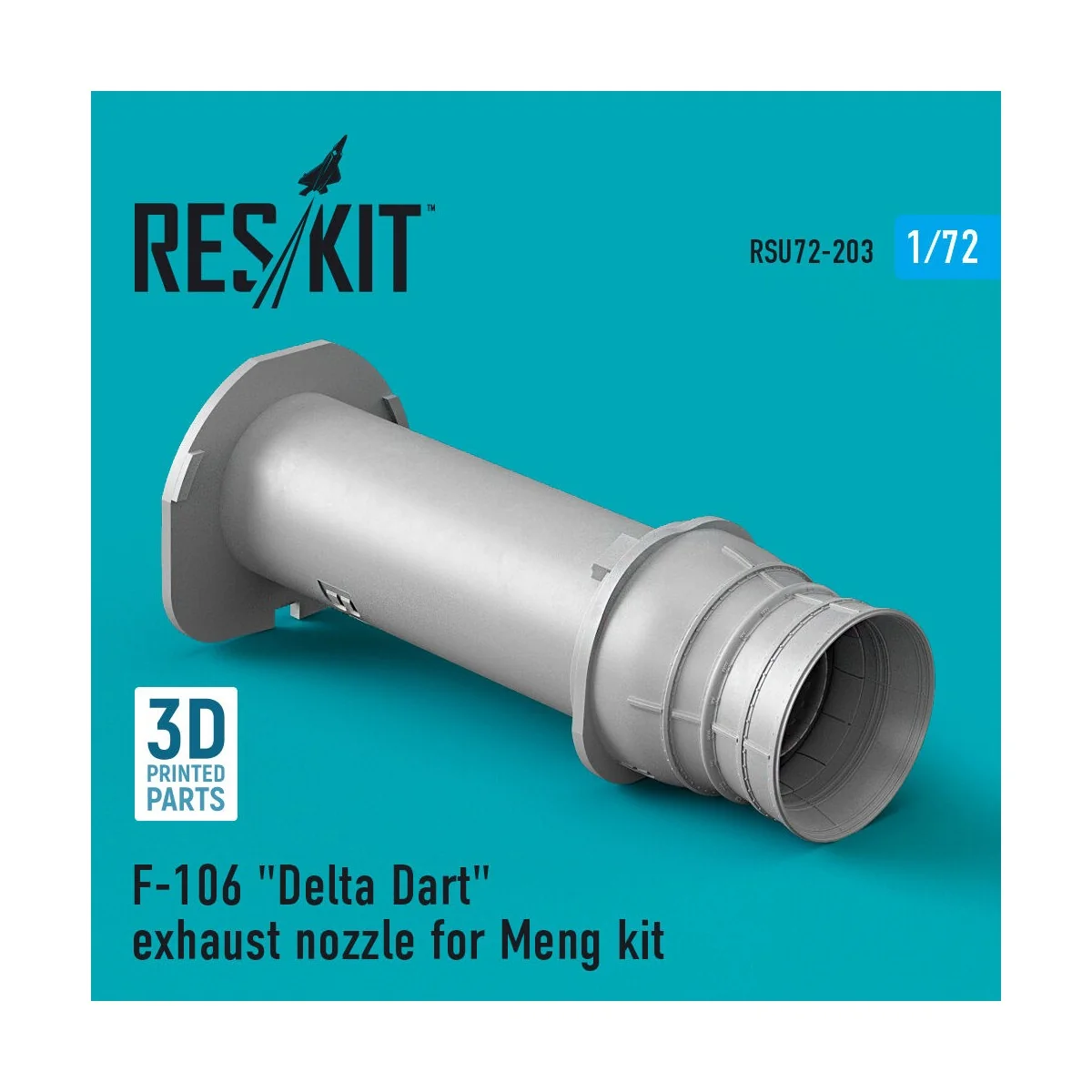 F-106 Delta Dart exhaust nozzle for Meng kit (3D Printed), 1/72 - R... F-106 Delta Dart exhaust nozzle for Meng kit (3D Printed), 1/72 - R...